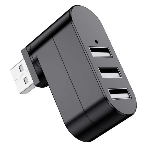 3 Bağlantı Noktalı 90/180 Derece Dönebilir USB 2.0 Çoklayıcı Hub