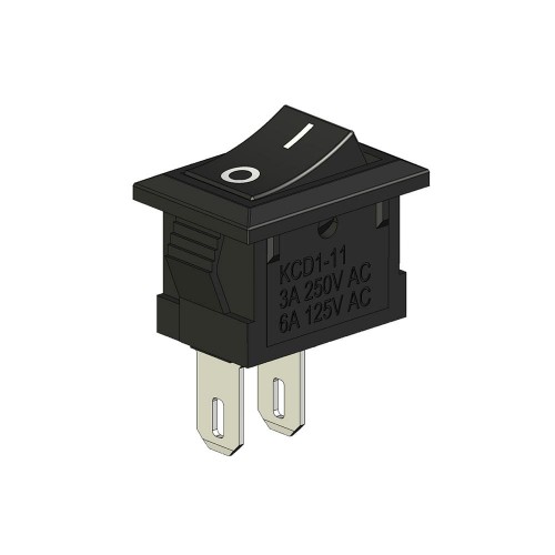 2 Pin Mini Rocker On/Off Işıksız Power Anahtar 2 Adet