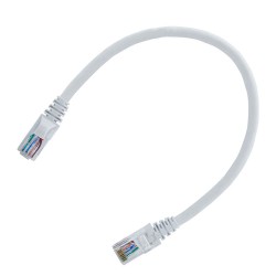 30cm Kısa Cat5e Fabrikasyon Ethernet LAN Ağ Network Patch Kablo