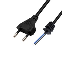 2 Telli Açık Uçlu Lehimlenebilir Power Güç Kablosu - 40cm