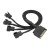 15 Pin SATA to 4 x 3Pin-4Pin PMW 12V PC Kasa Fanı Güç Adaptör Kablosu