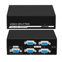 4 Port VGA Çoklayıcı Splitter 200MHz 1 Giriş 4 Çıkış