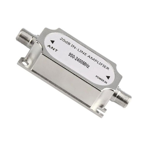 Uydu Anteni LNB Sinyal Kuvvetlendirici In Line Amplifier 20dB 950-2400MHz