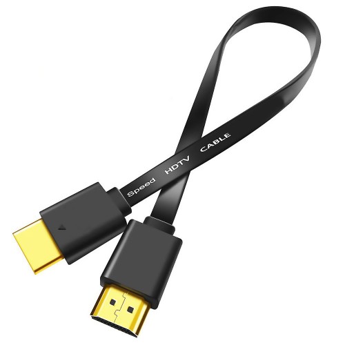 Yüksek Kalite Full HD 1080p Flat Yassı HDMI Kablo - 30cm