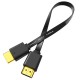 Yüksek Kalite Full HD 1080p Flat Yassı HDMI Kablo - 30cm